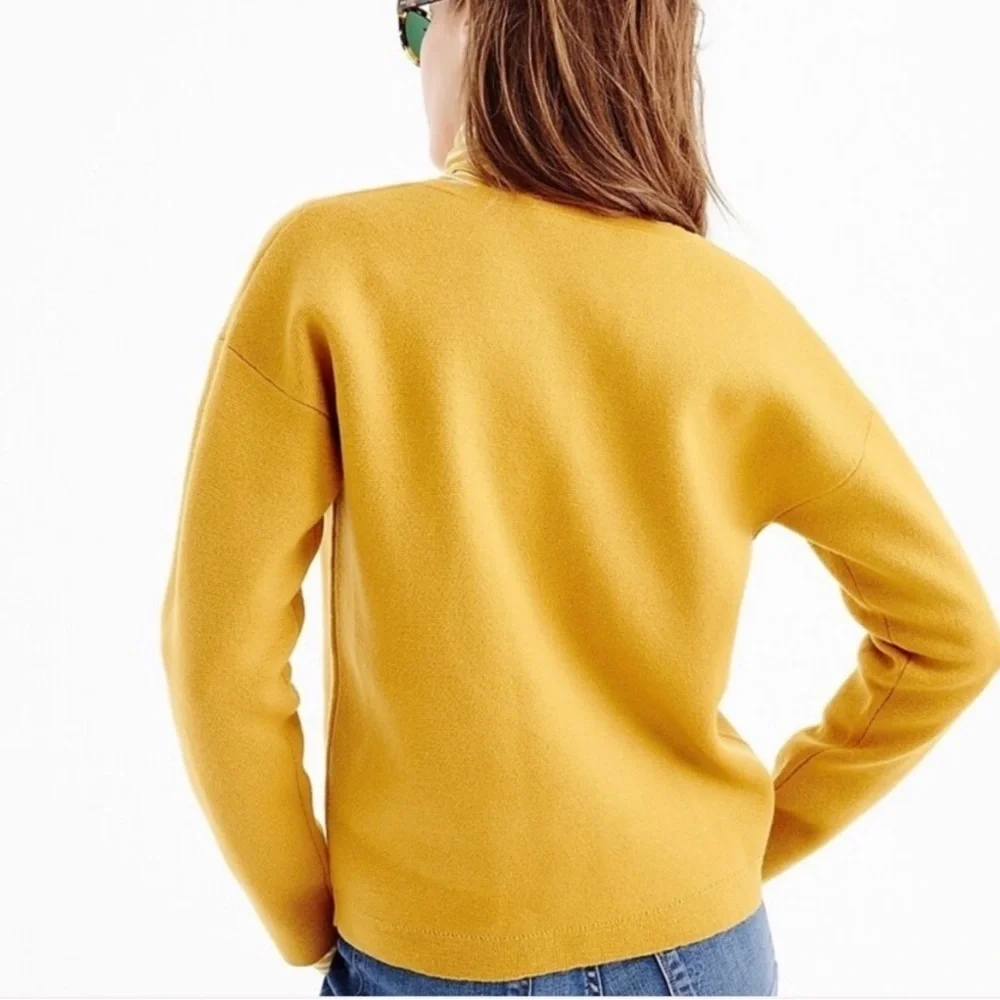 J. Crew Yellow Off-the-Shoulder Sweater